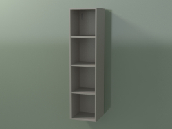 Wall tall cabinet (8DUACC01, Clay C37, L 24, P 24, H 96 cm)