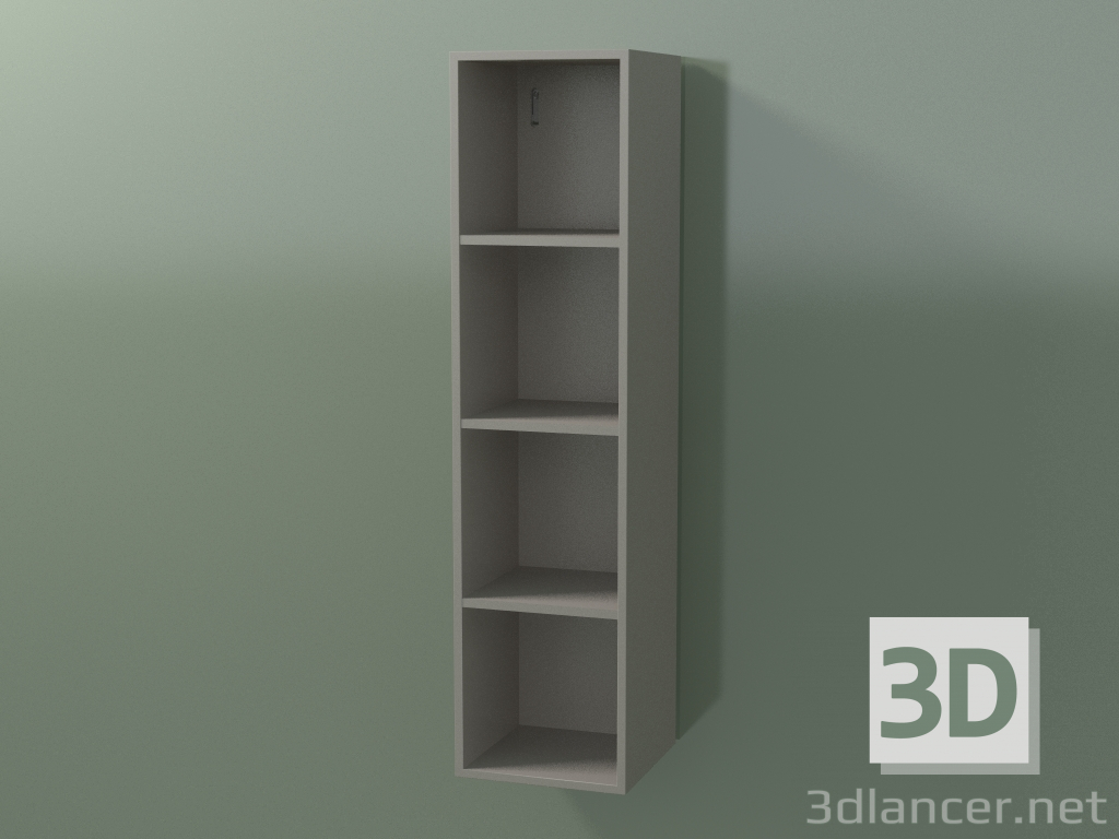 3d model Armario alto de pared (8DUACC01, Clay C37, L 24, P 24, H 96 cm) - vista previa