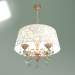 3d model Pendant chandelier 10008-4 (white with gold-tinted Strotskis crystal) - preview