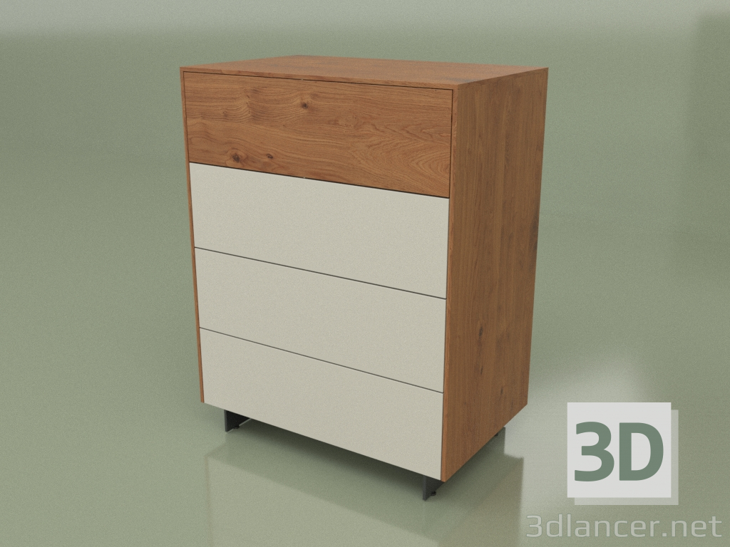 3D modeli CN 300 şifonyer (Ceviz, Dişbudak) - önizleme