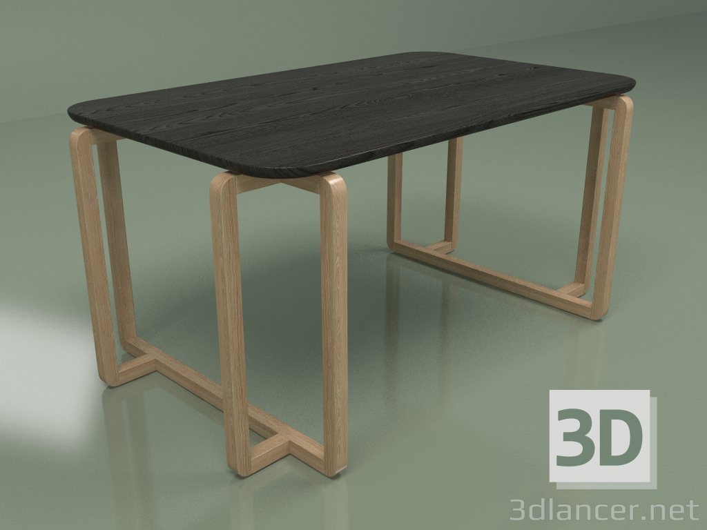 3d model Mesa de comedor Diox (fresno negro-fresno natural) - vista previa