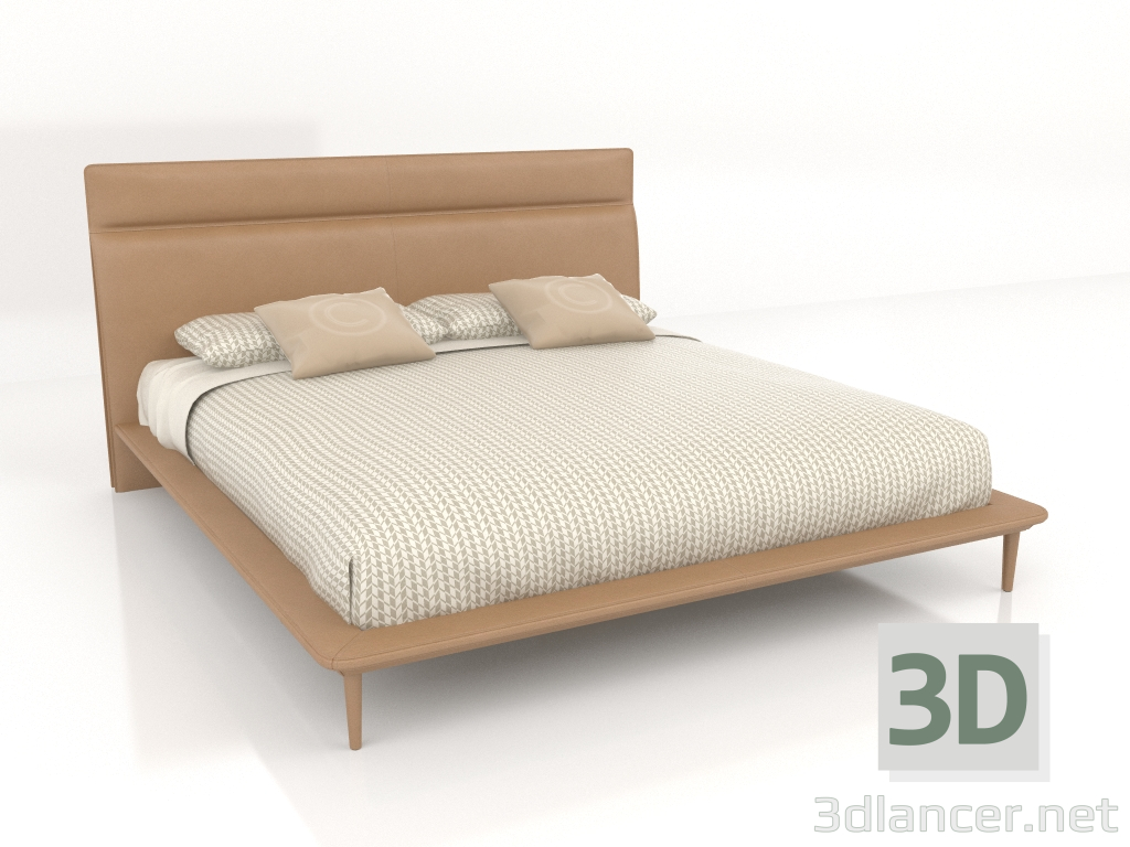 modello 3D Letto matrimoniale (ST704P) - anteprima