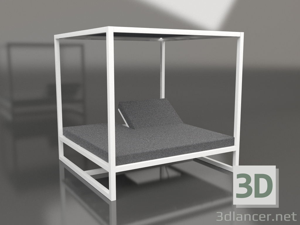 3d model Sofá elevado Contract (Blanco) - vista previa