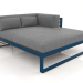 3d model XL modular sofa, section 2 right, artificial wood (Grey blue) - preview