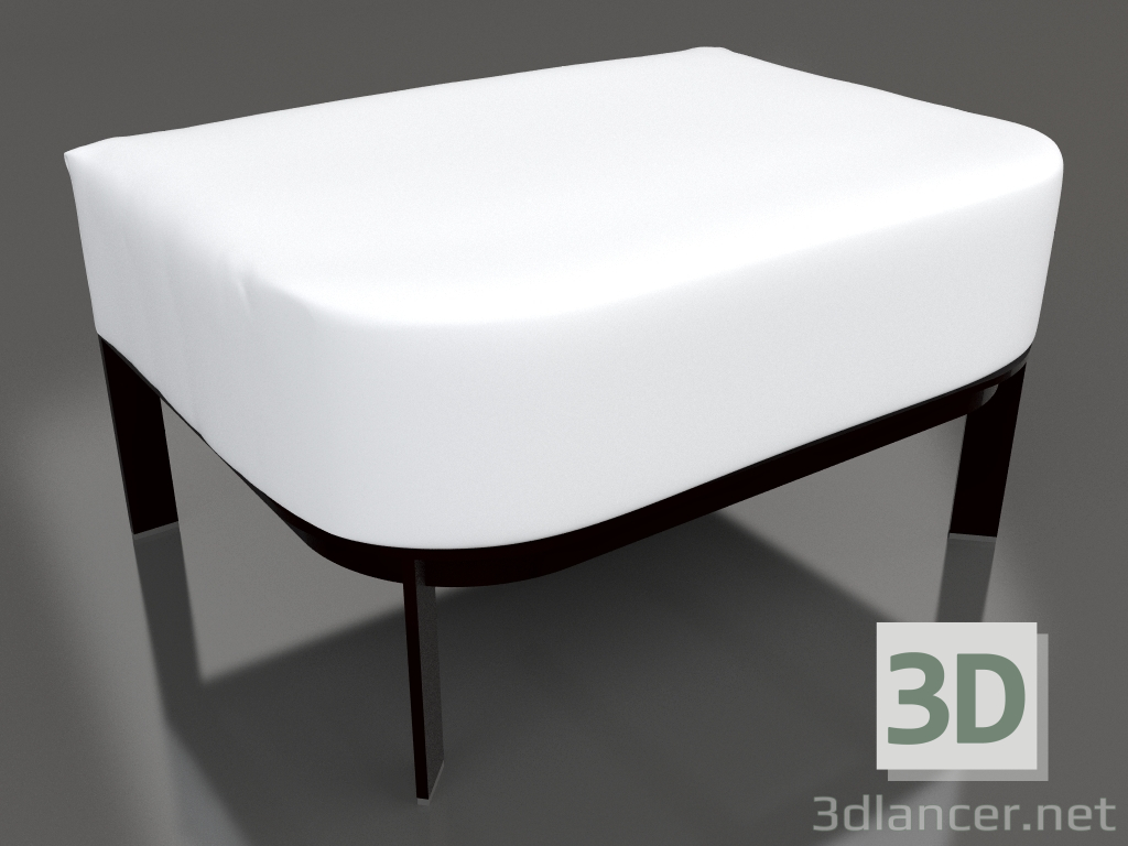 modello 3D Pouf per sedia (Nero) - anteprima