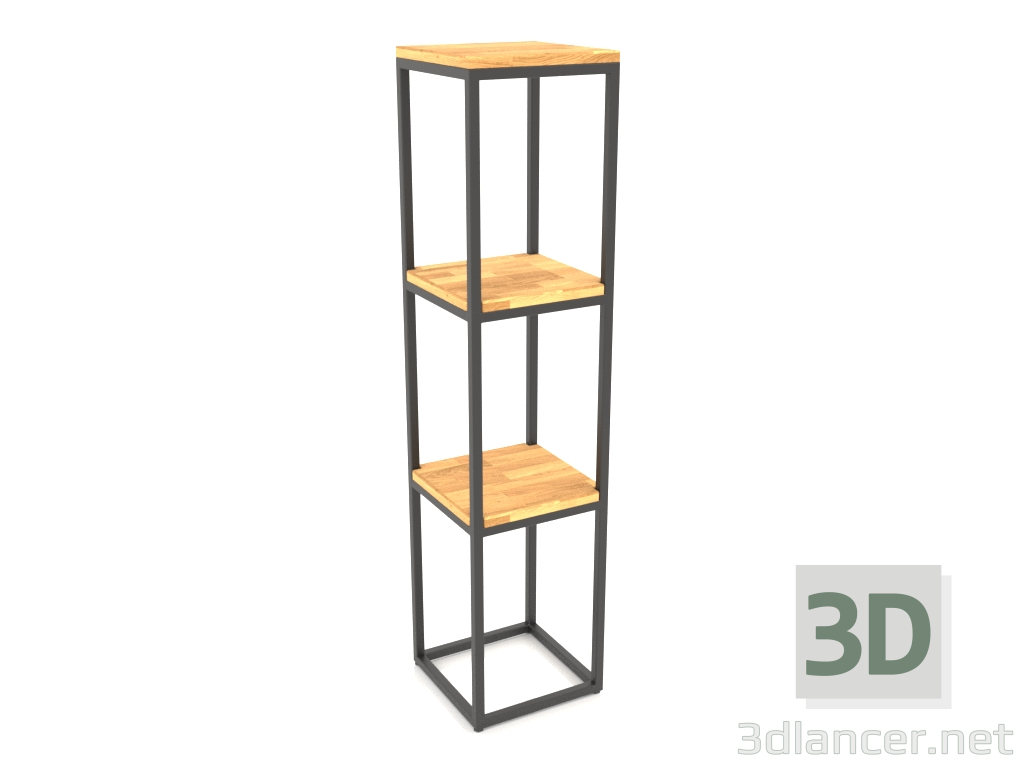 3d model Perchero cuadrado (SUELO DE MADERA, 30x30x128) - vista previa