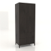 modèle 3D Armoire penderie FARGO 900x600x2200 mm (chêne wengé) - preview