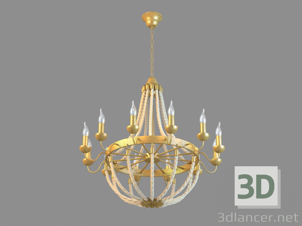 Modelo 3d Chandelier A8957LM-12BZ - preview