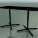 Modelo 3d Mesa retangular com base dupla 5544 (H 72,5 - 69x139 cm, Preto, V39) - preview