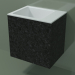 modello 3D Lavabo sospeso (02R123102, Nero Assoluto M03, L 48, P 36, H 48 cm) - anteprima