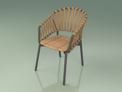 Comfort chair 122 (Metal Smoke, Teak)