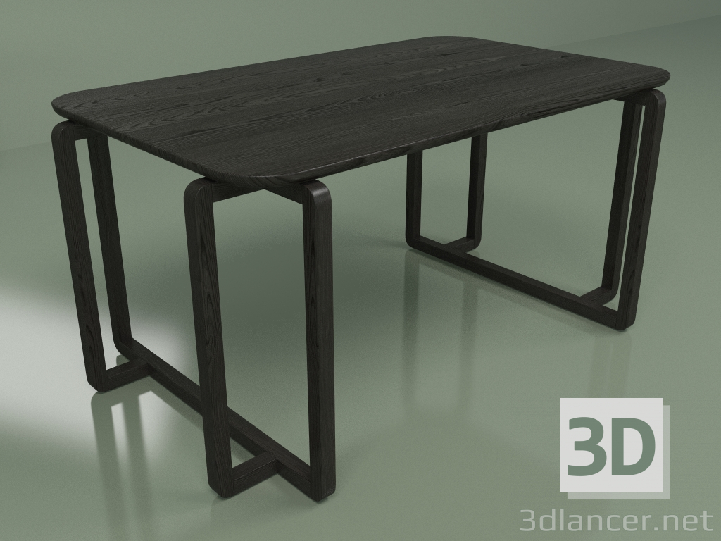 3d model Mesa de comedor Diox (fresno negro) - vista previa