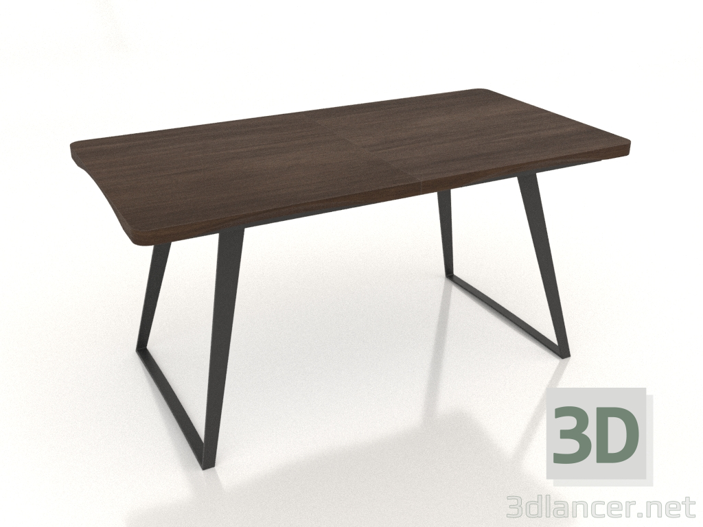 3d model Folding table Vermont (walnut, folded) - preview