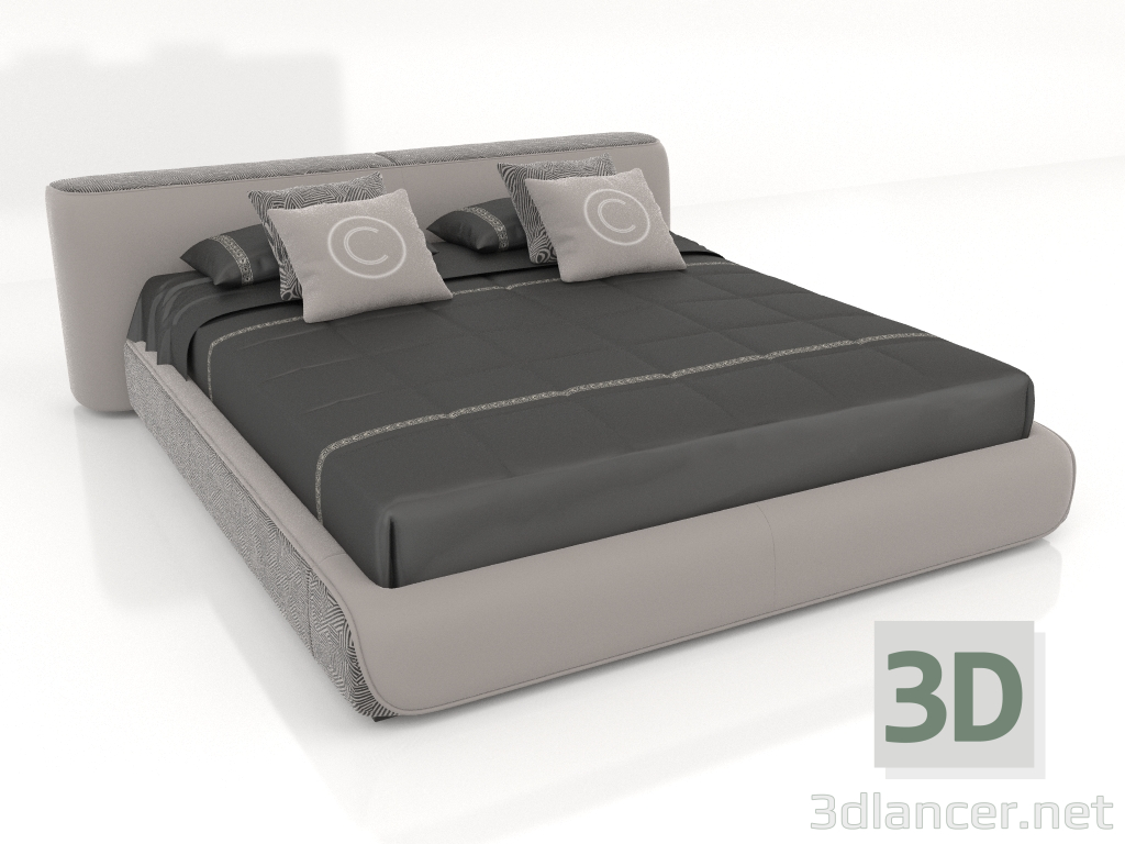 modello 3D Letto matrimoniale (ST781B) - anteprima