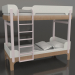 modello 3D Letto a castello TUNE Q (UPTQA2) - anteprima