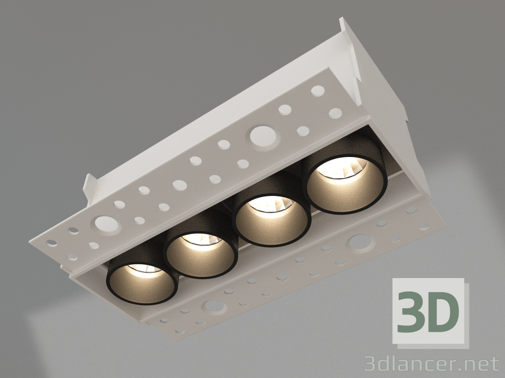 3d model Lamp MS-ORIENT-BUILT-TRIMLESS-TC-S38x127-10W Day4000 (WH-BK, 30 deg, 230V) - preview