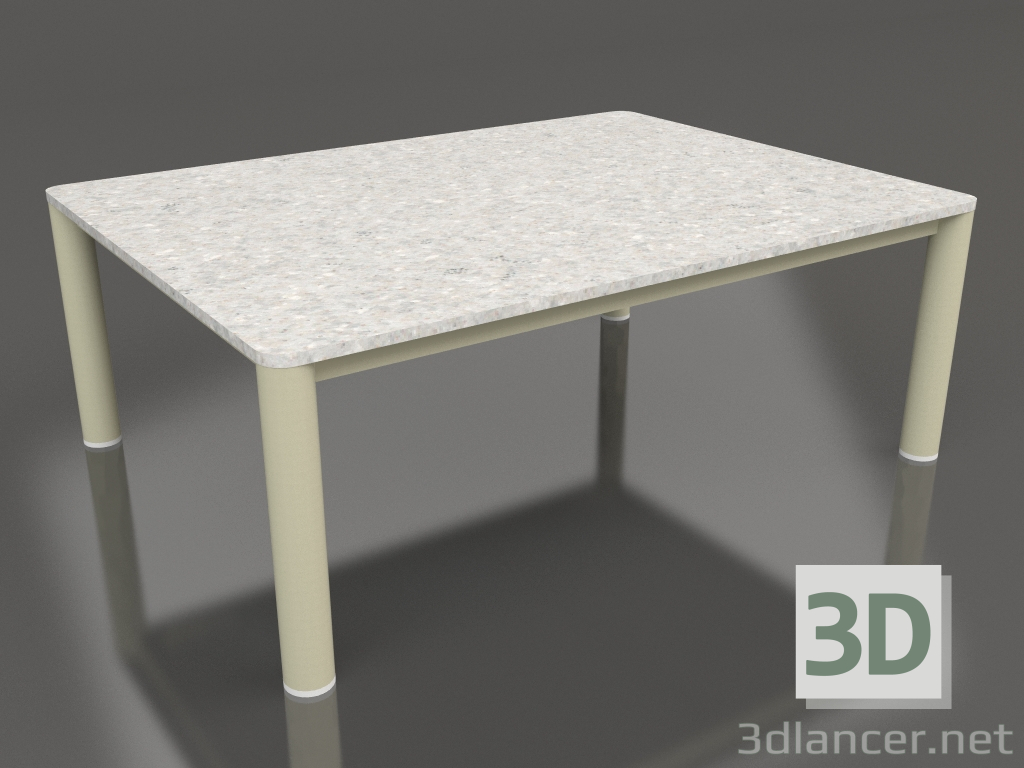 3D Modell Couchtisch 70×94 (Gold, DEKTON Sirocco) - Vorschau