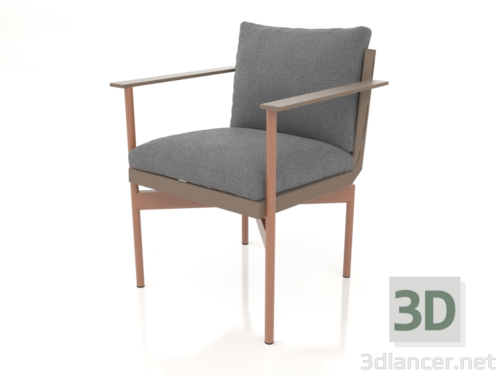 modello 3D Sedia da pranzo (Bronzo) - anteprima