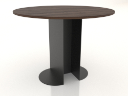 Tavolo da pranzo ROUND Ø 1000 mm (noce scuro)