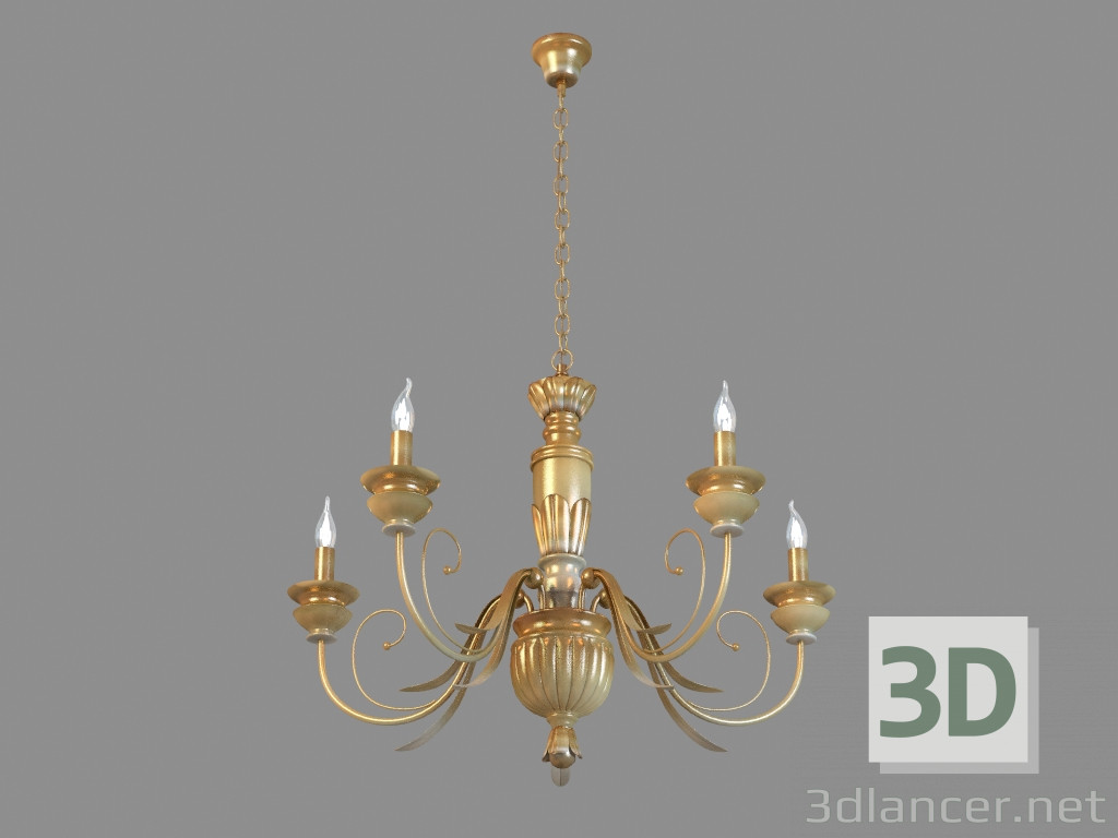 3d model Chandelier A9075LM-5GA - preview