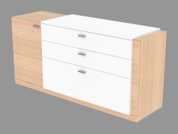 Une commode dans un style moderne 3 tiroirs