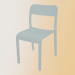 3d model Chair BLOCCO chair (1475-20, ash colored with matt open grain in white) - preview