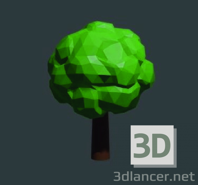 Modelo 3d arvore - preview