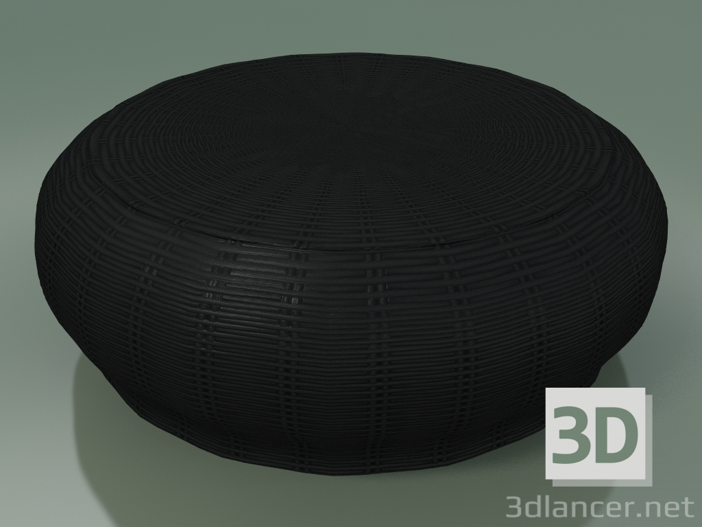 Modelo 3d Mesa de centro, otomana (Bolla 15, Preto) - preview