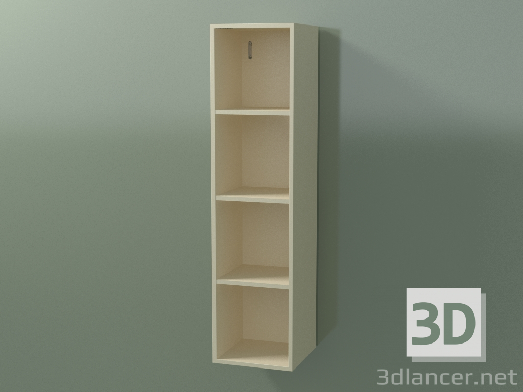 modèle 3D Meuble haut mural (8DUACC01, Bone C39, L 24, P 24, H 96 cm) - preview