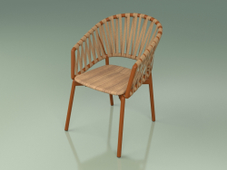 Sedia Comfort 122 (Metallo Ruggine, Teak)