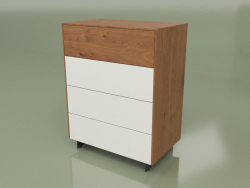 Commode CN 300 (Noyer, Blanc)