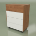 3d model Cajonera CN 300 (Nogal, Blanco) - vista previa