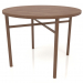 3d model Dining table (straight end) (option 1, D=1000x750, wood brown light) - preview