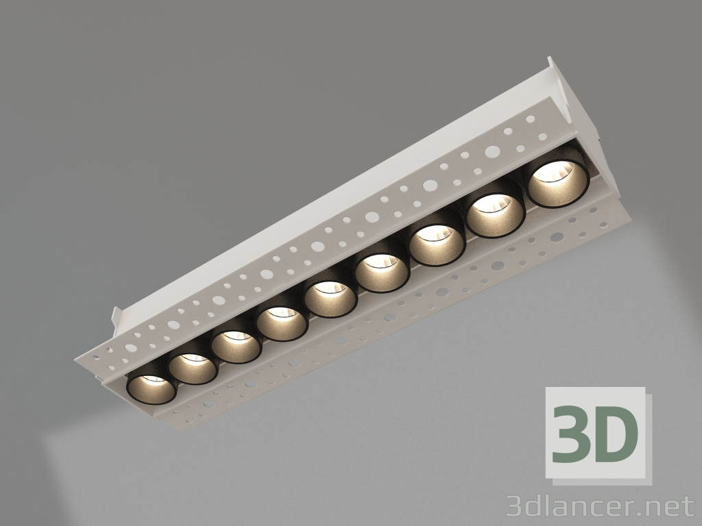 3d model Lamp MS-ORIENT-BUILT-TRIMLESS-TC-S38x277-20W Day4000 (WH-BK, 30 deg, 230V) - preview