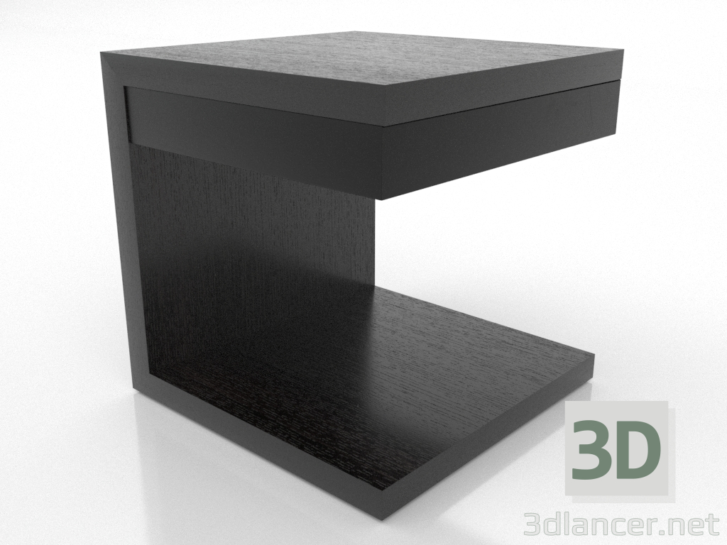 modello 3D Comodino CLIP (rovere nero) - anteprima modello 3D Comodino CLIP (rovere nero) - anteprima