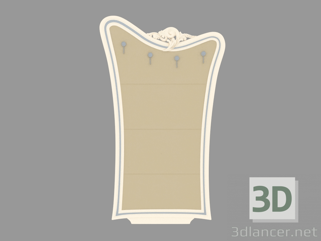 3d model Panel con ganchos para ropa SPTOD4 - vista previa