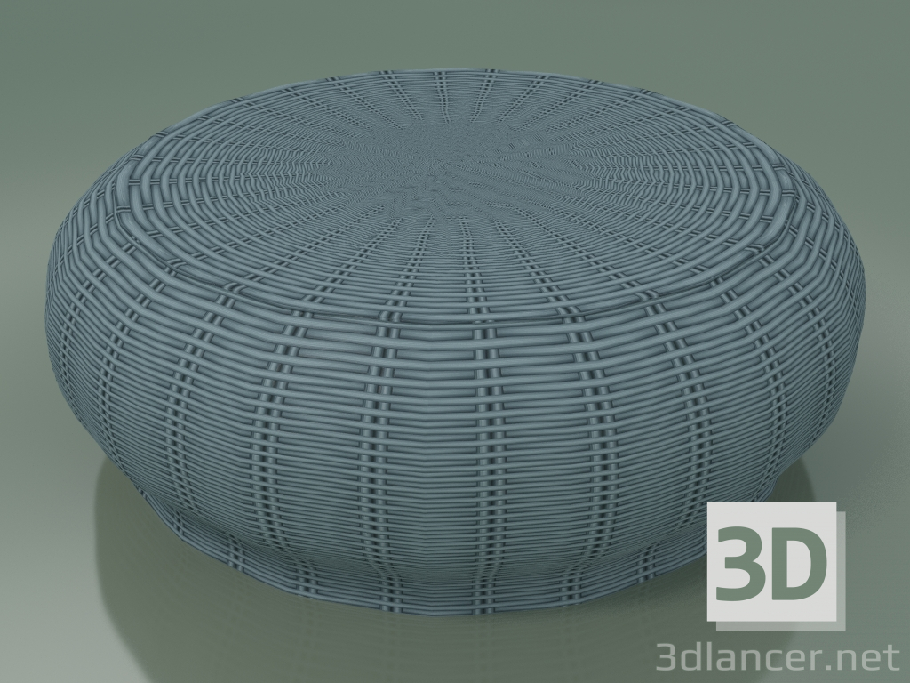 3D Modell Couchtisch, Ottomane (Bolla 15, Blau) - Vorschau