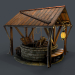 3d Stone well 3d model model buy - render