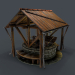 3d Stone well 3d model model buy - render