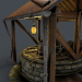 3d Stone well 3d model model buy - render