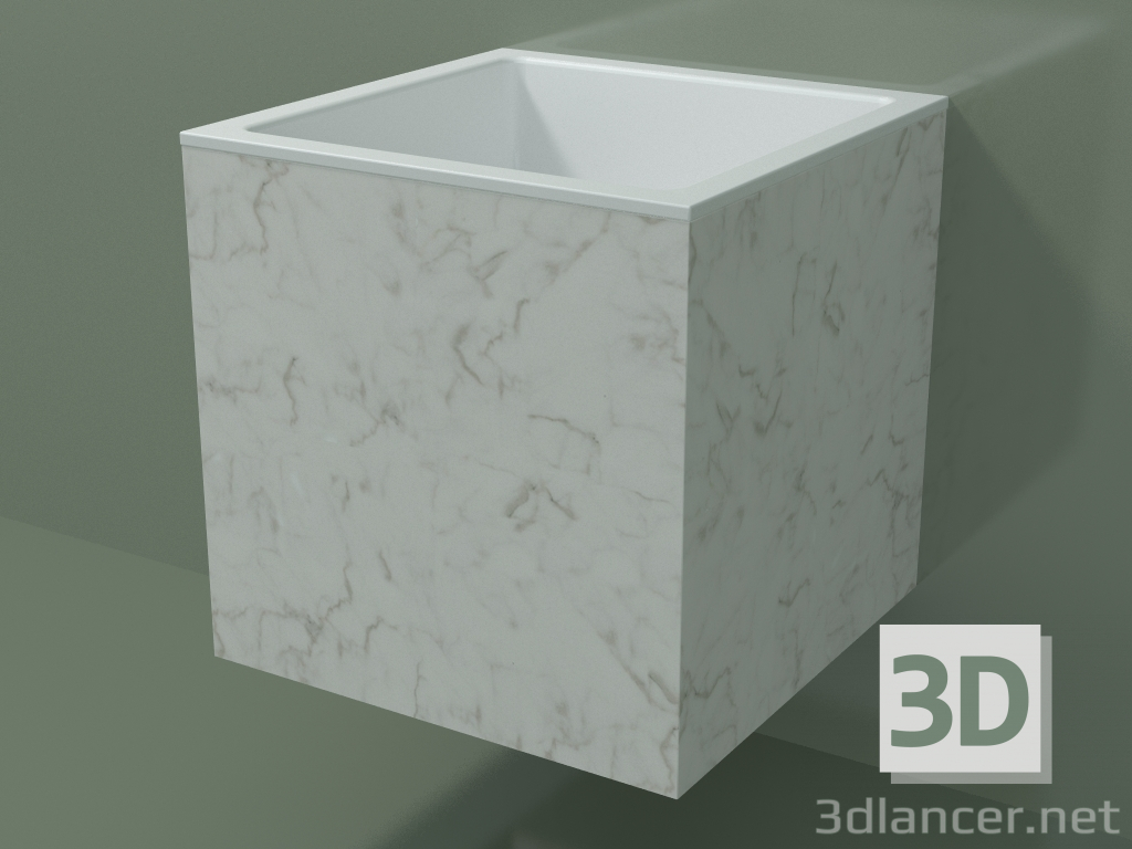 Modelo 3d Lavatório suspenso (02R123301, Carrara M01, L 48, P 48, H 48 cm) - preview