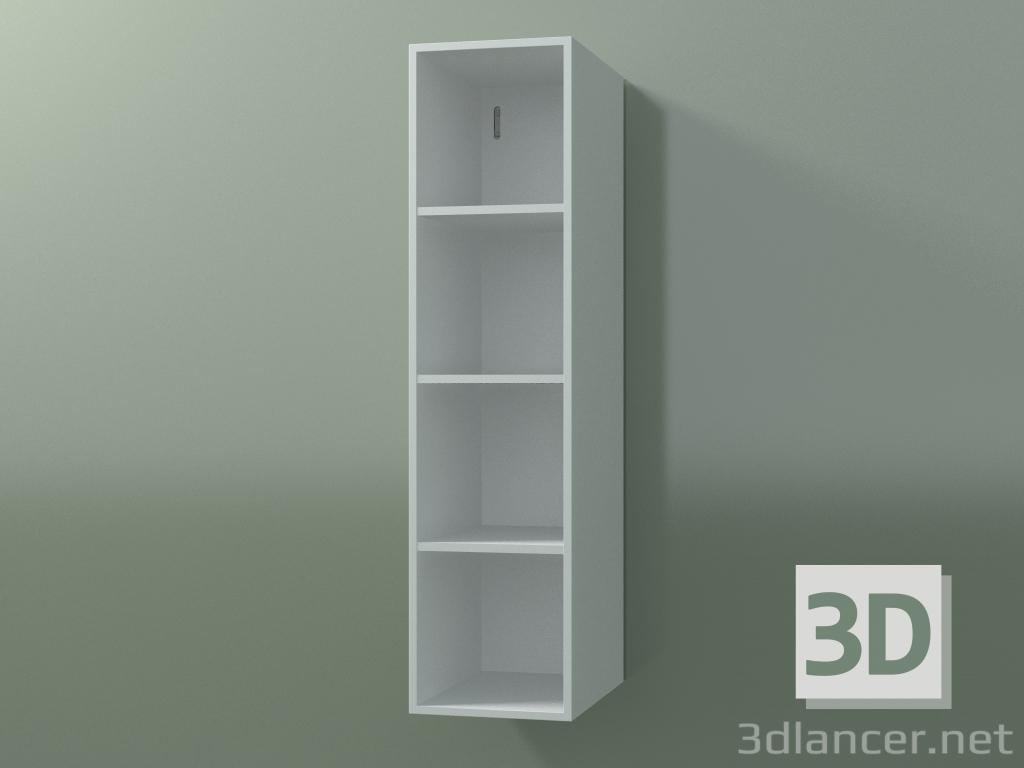 3D Modell Hochschrank (8DUACD01, Glacier White C01, L 24, P 36, H 96 cm) - Vorschau