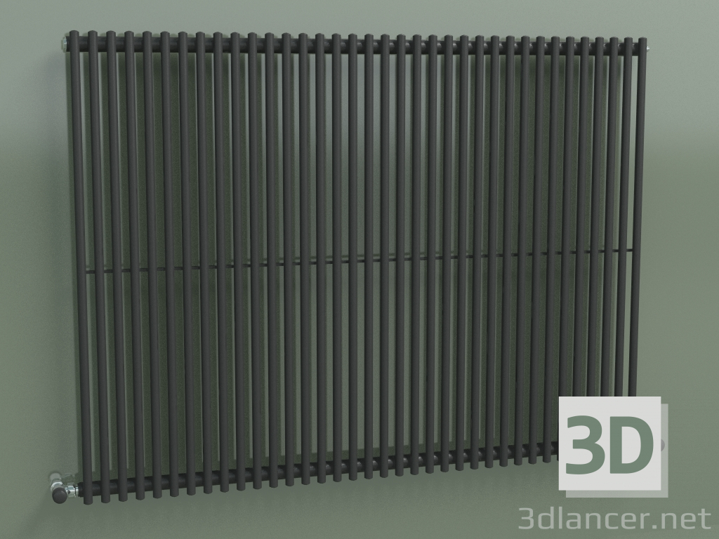 modèle 3D Radiateur vertical ARPA 1 (920 36EL, noir transport RAL 9005) - preview