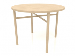 Dining table (straight end) (option 1, D=1000x750, wood white)