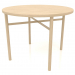 3d model Dining table (straight end) (option 1, D=1000x750, wood white) - preview