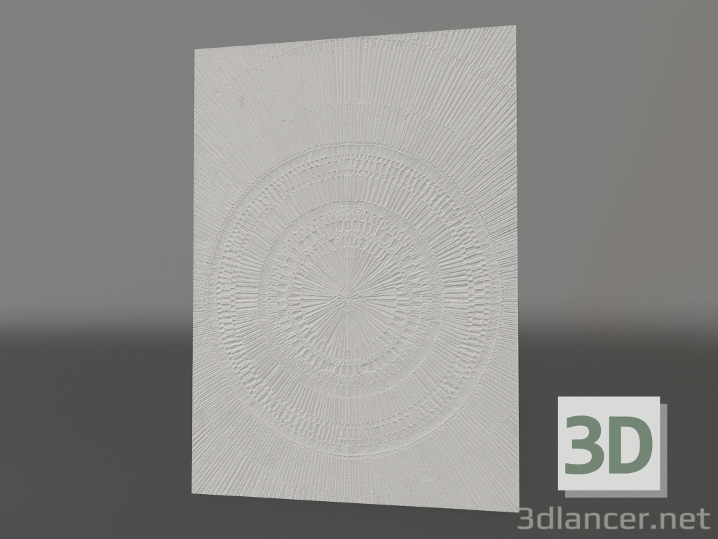 3d model Bas-relief Clock - preview