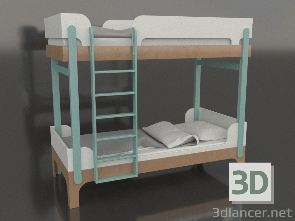 modello 3D Letto a castello TUNE Q (UTTQA2) - anteprima