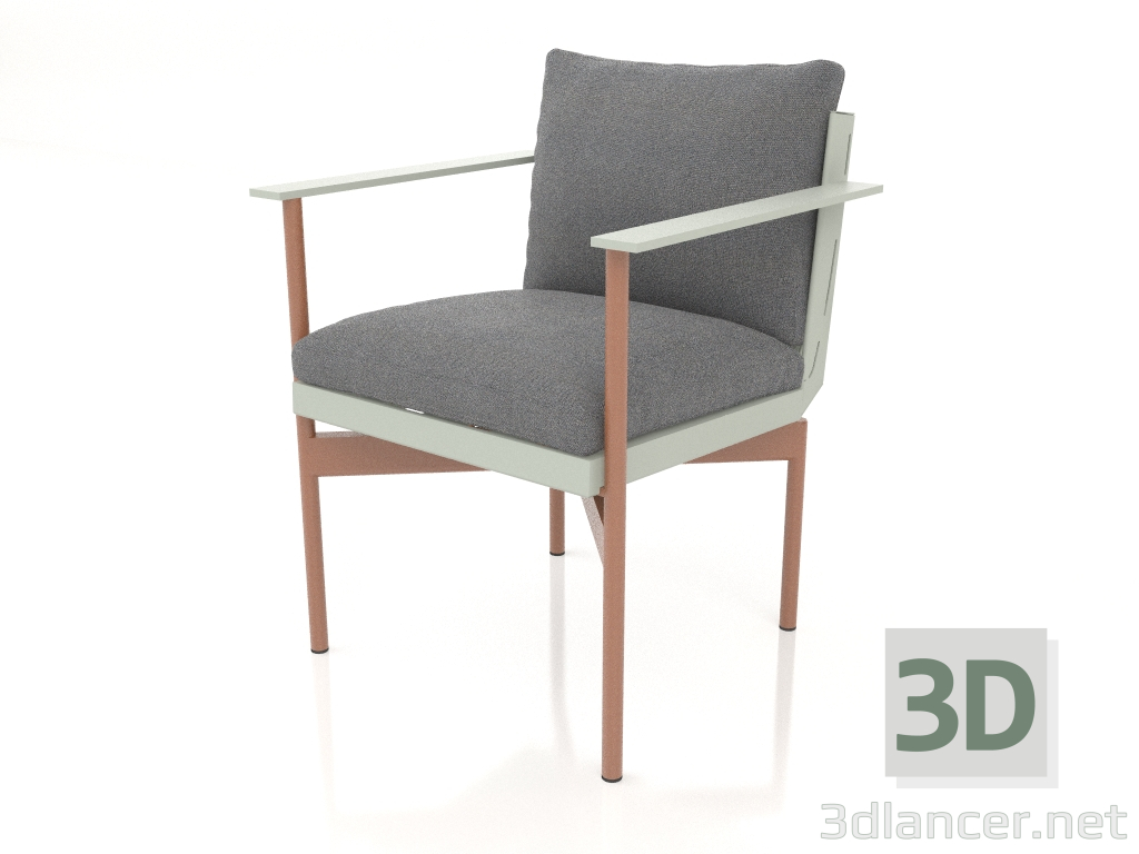 3d model Silla de comedor (Gris cemento) - vista previa