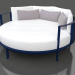 Modelo 3d Cama redonda para relaxar (azul noturno) - preview