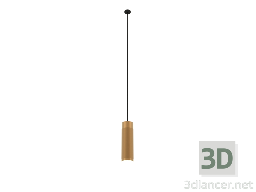 3D Modell Patrone Pendelleuchte (massives Messing) - Vorschau